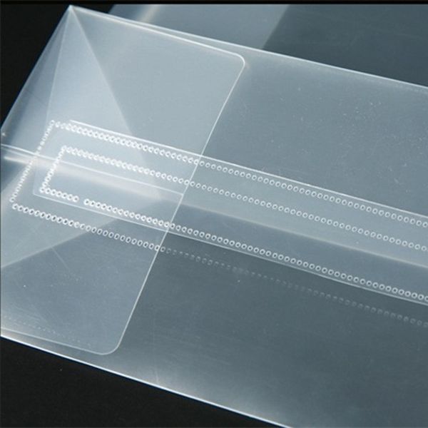 

frosted pp plastic gift bag waterproof clear pvc christmas wrapping handbag transparent fashion tote packaging sack 1 88gc g2