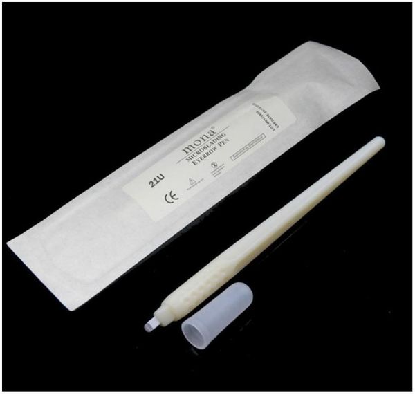 

disposable microblading 7-18 pin eyebrow tattoo permanent makeup hand pen with needles u shape blades qylnbm