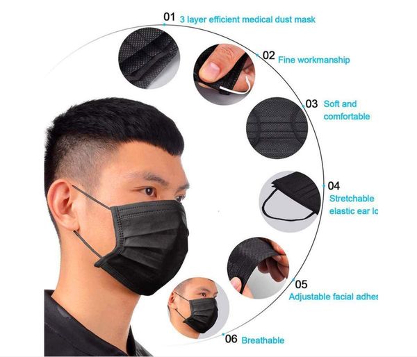 

disposable women fabric men non-woven protective dustproof windproof respirator anti-fog dust-proof mask