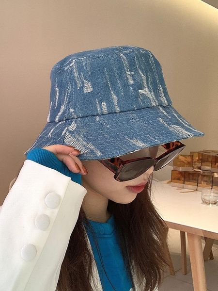 

wide brim hats sun protection small face bucket hat, Blue;gray