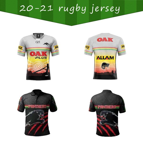 

2021 penrith panthers indigenous rugby jerseys 2021 home jersey rugby shirts sport, Black;gray