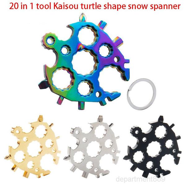 

20 in 1 tool bottle opener kaisou turtle shape snow spanner keyring survive outdoor openers snowflake multi spanne hex wrench owc2800
