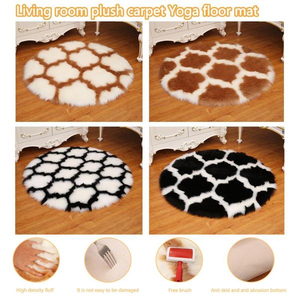 

carpets 40# 1pc home living room plush carpet yoga floor mat decoration