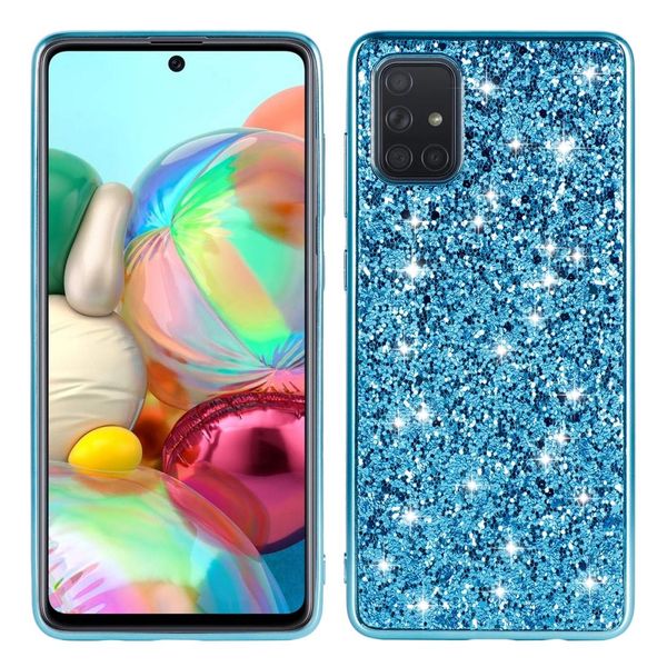

for galaxy a51 plating glittery powder shockproof tpu protective case
