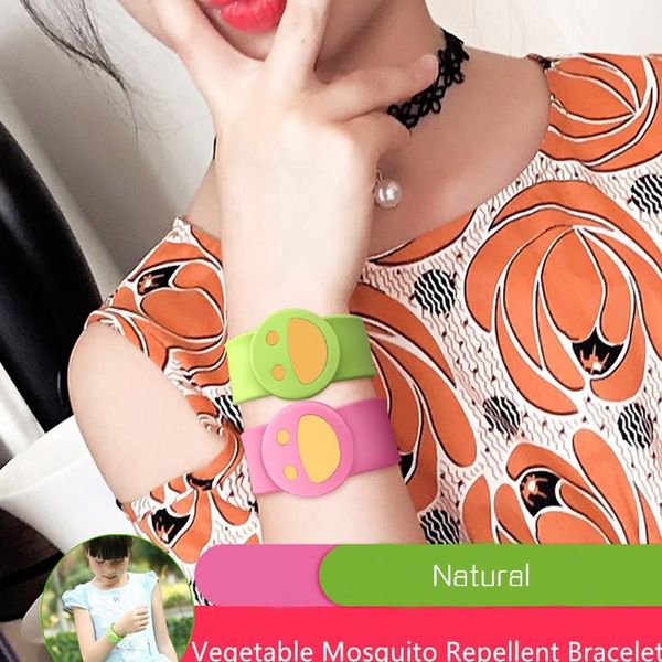 

kids anti mosquito repellent bracelets pest mosect mosquito repellent button snap buglet smile slap с citronella bbyeyq, Silver