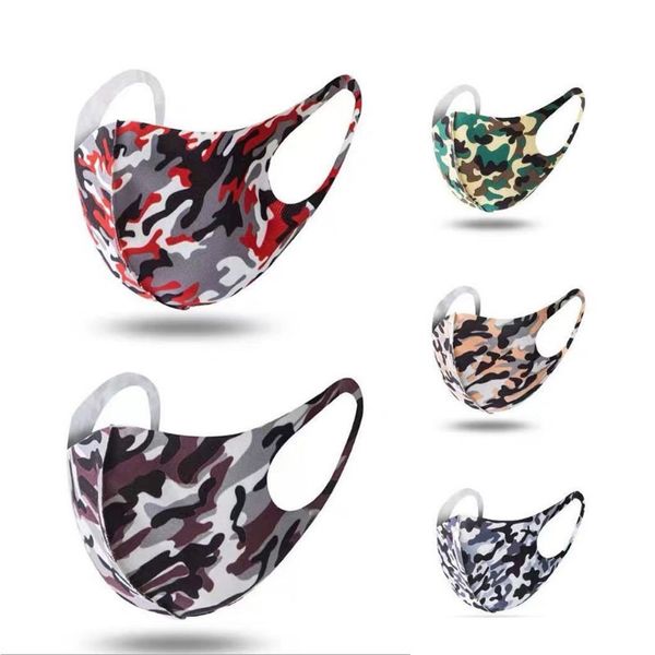 

fashion face masks face mask stars with children's printed neutral camouflage custom ice silk sunscreen dustproof and breathable mask