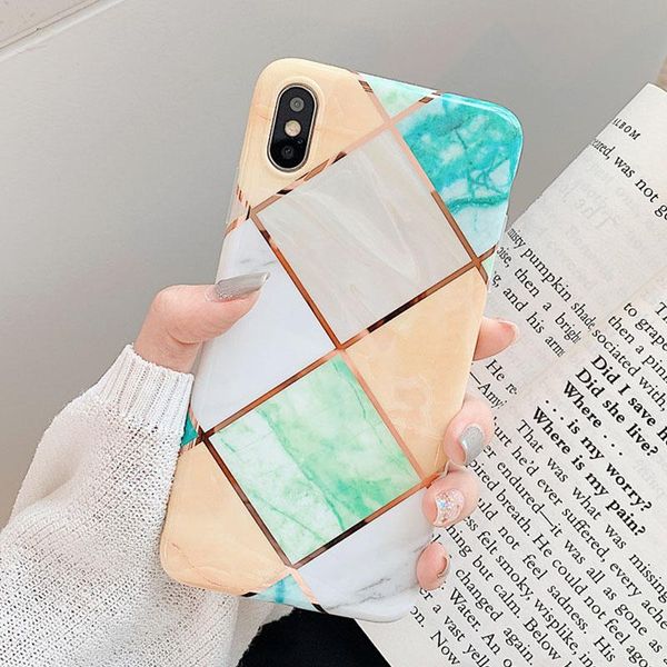 

flykylin plating marble case for samsung galaxy a51 back cover luxury holder stand imd silicone phone coque for samsung a51 capa wmtyie