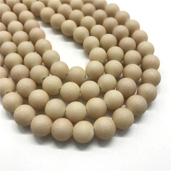 

оптовая 6/8 / 10 мм высокое качество матовые стеклянные бусины, круглые бусины diy ювелирные изделия браслет браслет ожерелье производство w