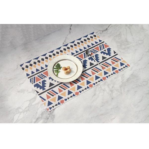 

6pcs christmas printed pvc placemat bohemia waterproof oilproof heat place mats insulation pad l household goods table mat h wmtqbi