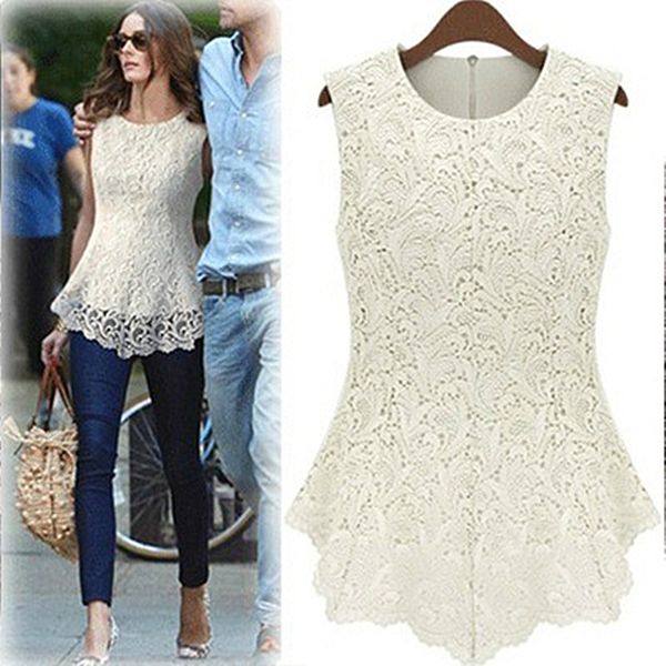 

sleeves no rent shirt chiffon of european women american fashion comfortable and wild multi-color size cy8x ivjb, White