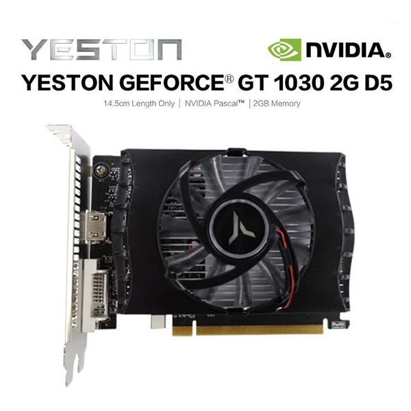 

new yeston gtx1030-2g d5 tc graphic card 1228-1468mhz 2g/64bit/gddr5 gaming graphics card with dvi-d +1