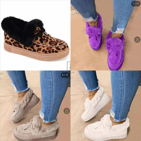 

xgrcy autumn children's breathable light shoes plus snow boots velvet shoe girls children's mop cotton yarn shoes children cotton, Black