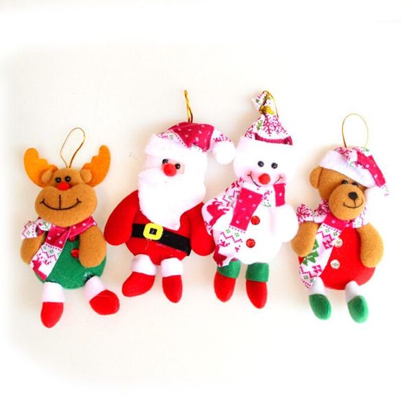 

christmas decorations santa claus snowman deer elk bear tree ornaments oecorations xmas decor supplies navidad natal pendant decoration1