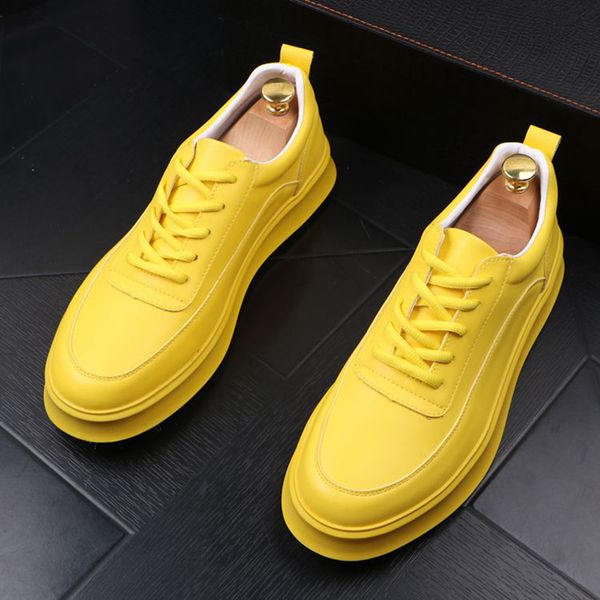 

male casual british with white yellow cow leather flat shoes a9rs, Black