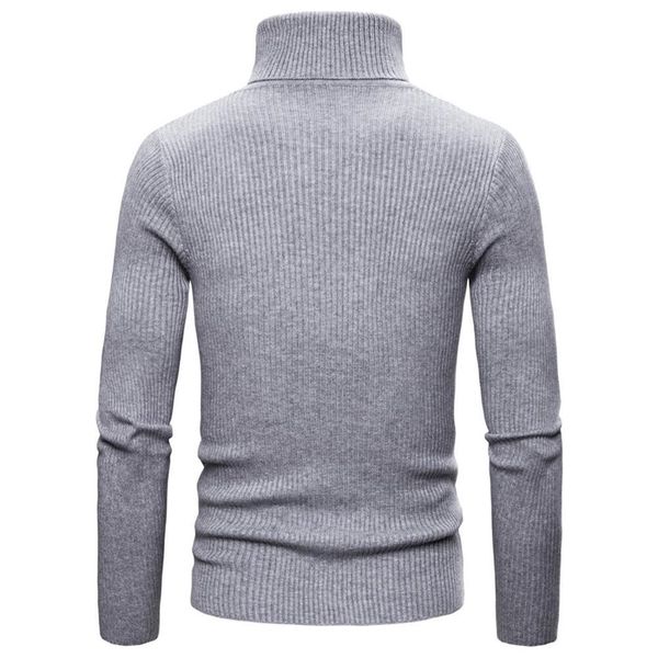 

sweater man solid color warm casual knitted men pullover sweaters 201118, White;black
