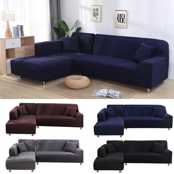 

2 pcs covers for corner sofa living room stretch corner sofa covers chaise longue l shaped slipcover