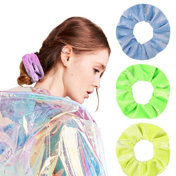 

флуоресцентный цвет большой кишечник круг простые волосы пони хвоста держатель женщины волос круг волосы гусы желень wo wmtnfq, Silver