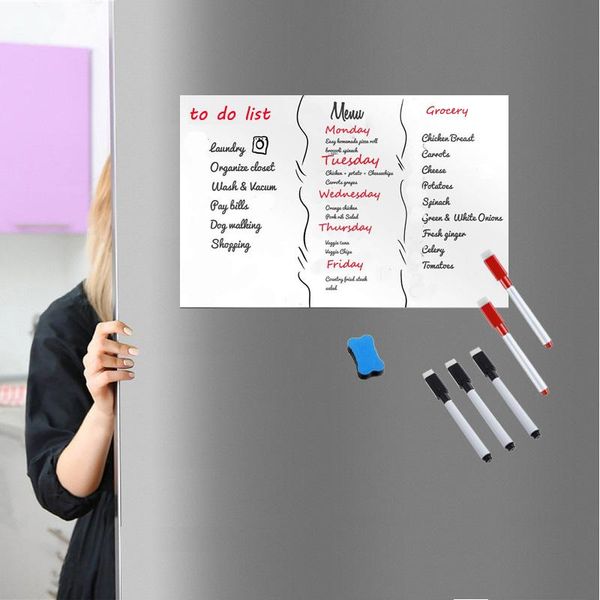 

a3 size 297mm x 420mm fridge reminder magnetic dry wipe whiteboard sheet for refrigerator sticker markers eraser big note board wmtxtu