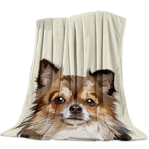 

flannel blanket for bed funny cartoon dog throw blanket portable soft warm sofa bed sheets
