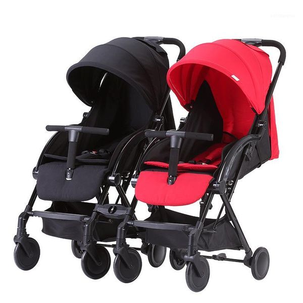 

strollers# twin baby stroller second child double car folding children's trolley multi-function light reclining detachable doble1