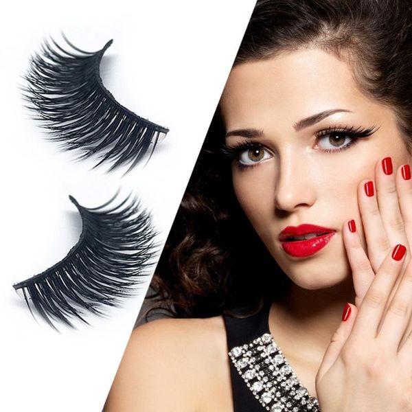 

false eyelashes faux mink hair thick long fake lashes extension makeup beauty extended