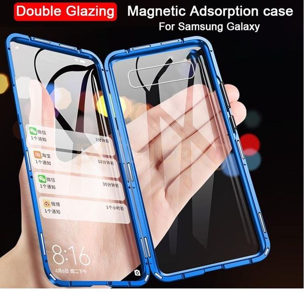 

magnetic metal case for samsung galaxy note 10 pro 8 9 s10 s9 s8 s20 plus uitra a50 a51 a70 a7 bbyqaj