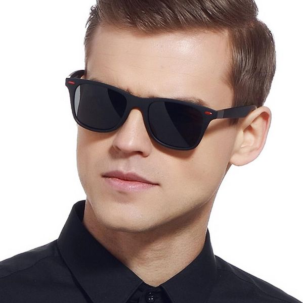 

sunglasses p21 business casual tr90 classic style men's polarized glasses uv400 resin lens multiple colors, White;black