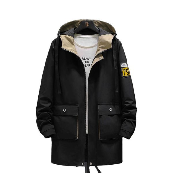 

rts 2021 new design for spring and autumn coat plus size oem customized men jacket parka, Tan;black