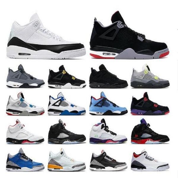 

mens basketball shoes jumpman 4s 3s 11s black cat metallic purple bred 4 alternate bel 5s fire red unc varsity royal men sports sneakers, White;red