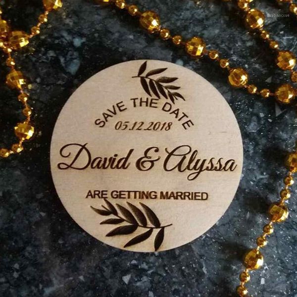 

party favor save the date magnets, custom wood magnet wedding decoration1