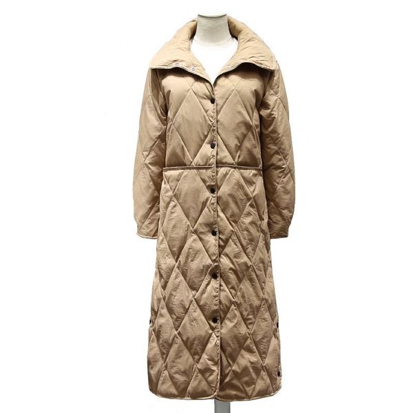 

brand autumn winter jacket women light thin long warm parka white duck down long coat women casual outerwear korean clothes new, Black