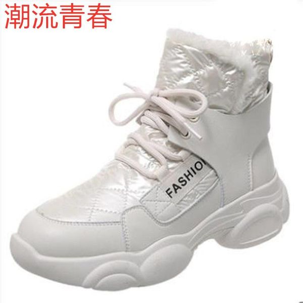 

winter warm women fur snow shoes flats ankle snow boots women fashion black round toe casual slip on ladies boots size 35-39