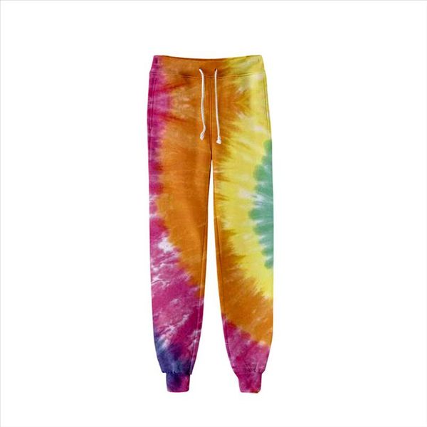 

tie dye colorful psychedelic fashion harajuku sweatpants warm harem pants women streetwear 3d printed high waist baggy trousers, Black;white