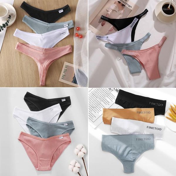 

4pcs/6pcs one set women cotton thongs low waist g-string comfortable thongs panties women underpants -xl female underwear1, Black;pink