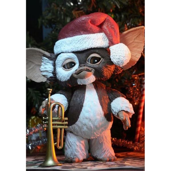 

10 см neca фильм гремлины фигура игрушка gremlins ultimate gizmo deluxe 1/7 шкала действия фигура с рождественским шарфом santa d bbyygi