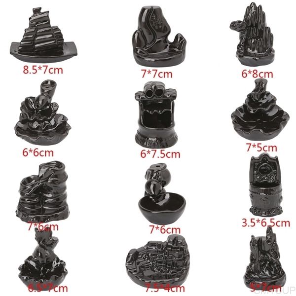 

a-creative ceramic incense tower supports 12 style r3ma