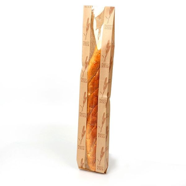 

50шт лот новой кожи коровы белой кожи 13x10x4.5cm 61x10x4.5cm европейского французского гриссини хотдог toast еда window упаковка wmtwlr