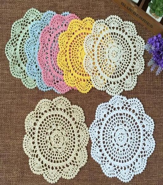 

modern lace cotton table mat cloth kitchen crochet placemat place mat doily dining tea cup mug coffee coaster plate drink pad h wmtmuj