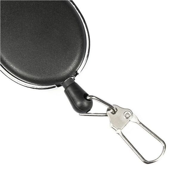 

1pcs wire rope camping telescopic burglar keychain holder tactical outdoor camping key ring edc retractable fly fishin jllous, Silver