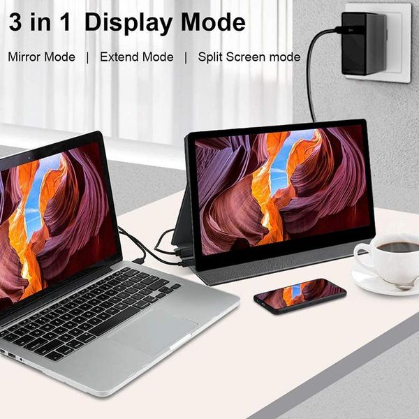 

monitors 15.6 inch portable monitor touchscreen gaming for mobile phone computer laptop
