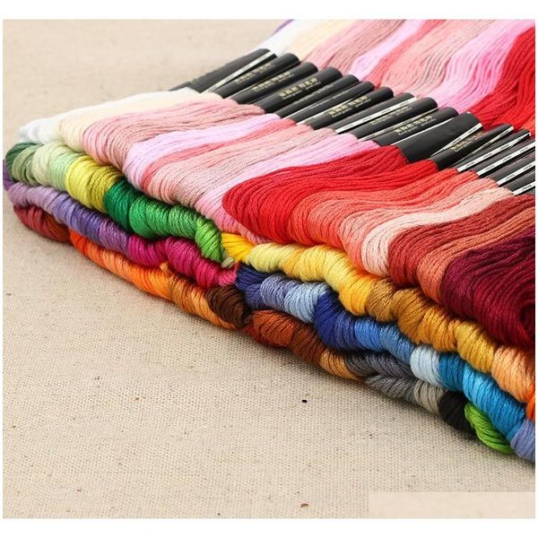 

8.7 yard embroidery thread cross stitch thread floss cxc similar dmc 447 colors w qyltud mj_bag