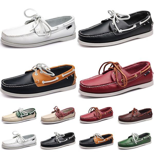 

2021 new men running shoes black white green beige dark green navy blue mens fashion trainer sneakers outdoor jogging walking size 40-45