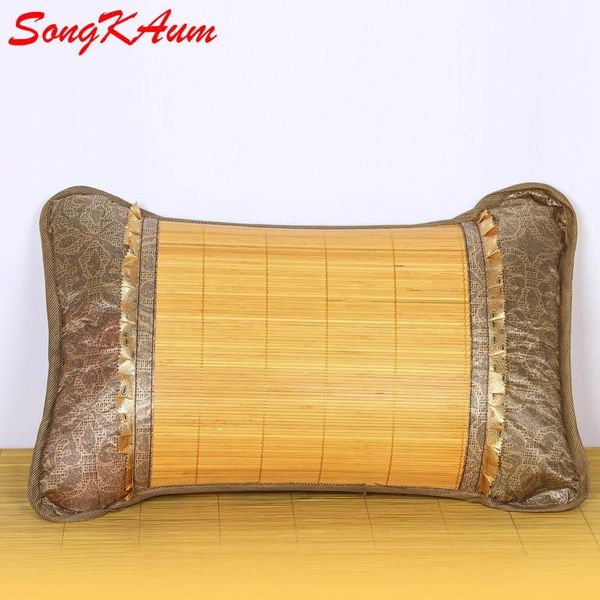 

2020 new summer bamboo pillow flowers healthcare chinese pillow
