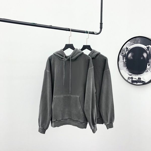 Kadın Hoodies Sweatshirtler Önde kilit desenli kadınlar yeni kapüşonlu kıyafetler kızlar hiphop sokak kıyafetleri yıkanmış malzeme toptan yüksek kalite