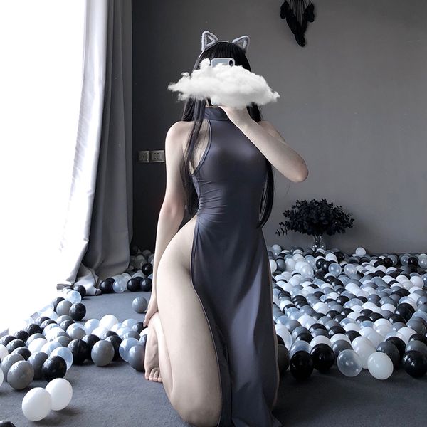 

long legged nightgown and sexy, Red;black