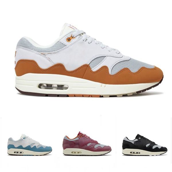 

mens womens running shoes watermelon am 1pattas waves monarch noise aqua rush maroon black 1/87 sneakers