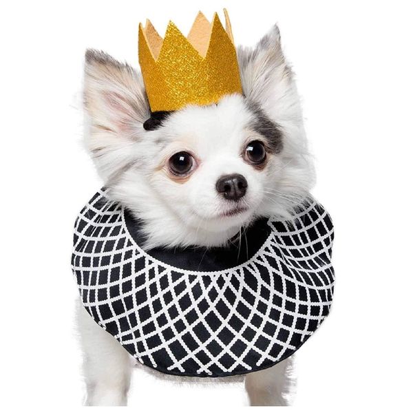 

бесчувственный костюм для собак блестеть корона разгарного ошейника для собак ошейник блесток дизайн головные уборы капюру шляпа рождественс