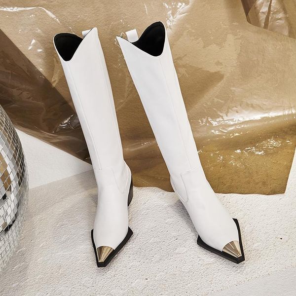 

fashion embossed microfiber leather women ankle boots pointed toe western cowboy boots women mid-calf chunky wedges runway1, Black