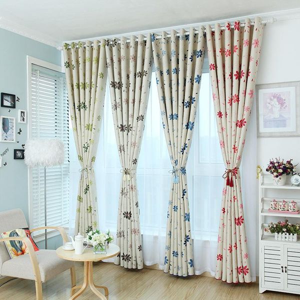 

curtain & drapes curtains for living dining room bedroom children kitchen seven clover shade printing fabric modern simple style