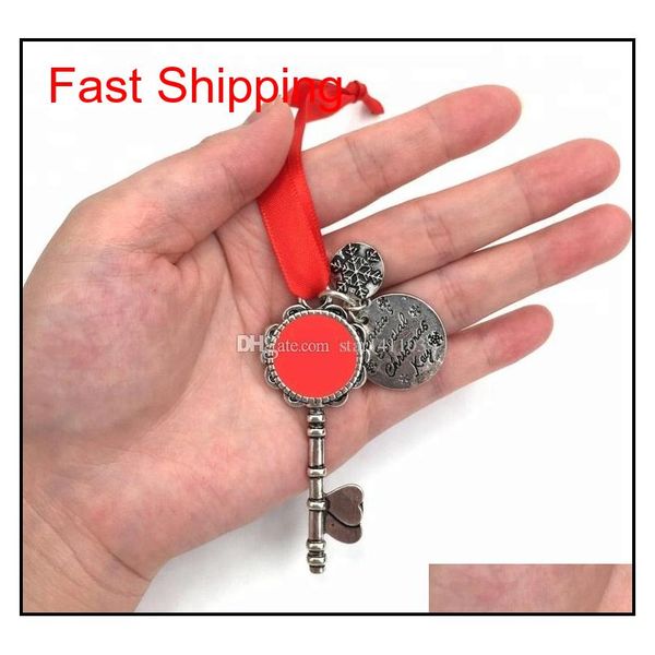 

wholesale new design special personalized enamel christmas santa's magic keys christmas ornament gift monogrammed sa qylvov bde_home, Silver